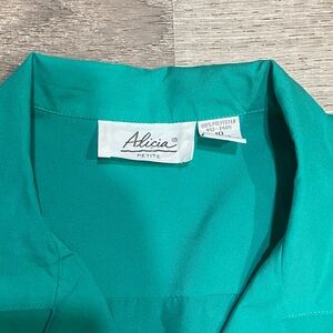 Alicia Petite Teal Blouse